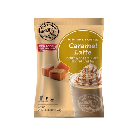 Caramel Latte Blended Ice Coffee Powdered Drink Mix 3.5lbs, PK5